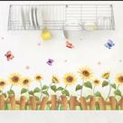 Adesivos de parede Girassol e Borboleta PVC 50x70cm Adesivos de parede Girassol e Borboleta PVC 50x70cm