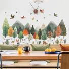 Adesivos de parede Green Plant Rodapé removível em PVC 40x88cm
