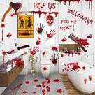 Adesivos de parede Halloween Horror Blood Handprint Wallpaper