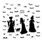 Adesivos de parede Halloween Witch Scary Bat Spider Cat PVC Adesivos de parede Halloween Witch Scary Bat Spider Cat PVC