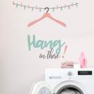 Adesivos de parede Hang in There, cabide de roupa em PVC 30x90cm Adesivos de parede Hang in There, cabide de roupa em PVC 30x90cm