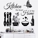 Adesivos de parede Kitchen Quote Eat Drink Love Enjoy 30x90cm