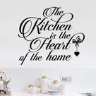 Adesivos de parede Kitchen Quote Inspirational PVC 50x57cm