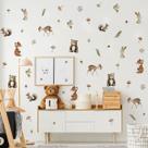 Adesivos de parede Ladinimo Woodland Animal Nursery Decalques