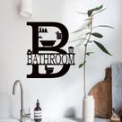 Adesivos de parede Minimalist Bathroom Creative Black B Letter Adesivos de parede Minimalist Bathroom Creative Black B Letter