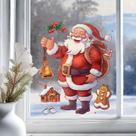 Adesivos de parede Papai Noel de desenho animado de Natal com pão de mel
