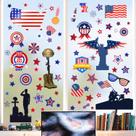 Adesivos de parede Papel de parede American Flag 4 de julho 20x29cm