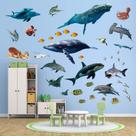 Adesivos de parede PinkEleph Ocean Animals, decoração de viveiro de peixes Adesivos de parede PinkEleph Ocean Animals, decoração de viveiro de peixes