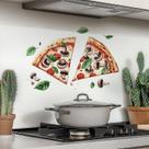 Adesivos de parede Pizza Kitchen Food PVC autoadesivo 30x60cm Adesivos de parede Pizza Kitchen Food PVC autoadesivo 30x60cm