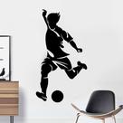 Adesivos de parede Soccer Player Removíveis PVC 57x102cm