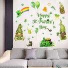 Adesivos de parede St. Patrick's Day Shamrock PVC 30x60cm