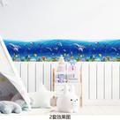 Adesivos de parede Underwater World Dolphin Fish PVC 25x70cm Adesivos de parede Underwater World Dolphin Fish PVC 25x70cm