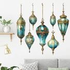Adesivos de parede Vintage Lantern Retro Hanging Lights PVC
