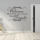 Adesivos de parede Welcome Inspirational Quote 40x56cm PVC Adesivos de parede Welcome Inspirational Quote 40x56cm PVC