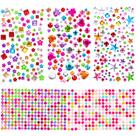 Adesivos de Pedras Preciosas MYDBUYSOME 880pcs Autoadesivos