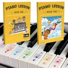 Adesivos de piano e livros didáticos de 1 e 2 cores QMG para crianças