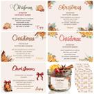 Adesivos de Presente de Natal Fullhawl - 80 Unidades - Stovetop Potpourri