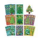 Adesivos De Quebra-Cabeça De Árvore De Natal DIY, 8 a 16 Folhas, Brinquedos Educativos Criativos E