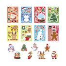 Adesivos De Quebra-Cabeça De Boneco De Neve De Natal 8 Peças Desenho Animado Faça Uma Cara Adesivos De Quebra-Cabeça De Boneco De Neve De Natal 8 Peças Desenho Animado Faça Uma Cara