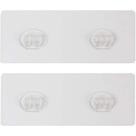 Adesivos de reposição adesivos Shower Caddy Jovware 2 Hooks