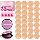 Adesivos de Silicone Reutilizáveis para Mamilos TEAWOO - 16 Pares