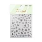 Adesivos De Unha 5D Com Floco De Neve De Strass Brilhante a Laser Para O Inverno E Natal, Decalques