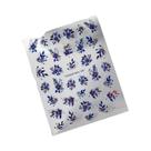 Adesivos De Unha 5D Com Glitter Azul E Efeito Laser, Flores Em Relevo, Autoadesivos Para Decoração Adesivos De Unha 5D Com Glitter Azul E Efeito Laser, Flores Em Relevo, Autoadesivos Para Decoração