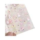 Adesivos De Unha De Natal Com Efeito Gelo Cintilante, Desenhos Fofos De Urso, Cachorro, Maçã, Floco