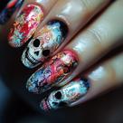 Adesivos de unhas BJR Halloween Cartoon Fake Wearable Wholesale Adesivos de unhas BJR Halloween Cartoon Fake Wearable Wholesale