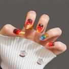 Adesivos de unhas BJR Halloween Cartoon Fake Wearable Wholesale Adesivos de unhas BJR Halloween Cartoon Fake Wearable Wholesale