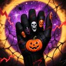 Adesivos de unhas BJR Halloween Cartoon Fake Wearable Wholesale