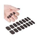Adesivos De Unhas Em Gel Semi-curados Franceses Pure Color 16Tips, Cobertura Total, Esmalte Em Gel