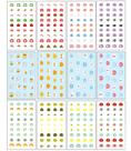 Adesivos de unhas para crianças pequenas, envoltórios de unhas completos, decalques autoadesivos de esmalte para crianças e meninas, decoração divertida, incluindo flores de arco-íris, frutas de vaca, comida Star Cloud Bee para crianças de 3 anos, 4, 5, 6, 7, 8 (pacote com 12)