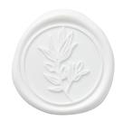 Adesivos de vedação de cera branca PONATIA, 50 unidades, autoadesivos de 3 cm