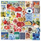 Adesivos de vegetais e frutas, tomates, impermeáveis, 50 unidades
