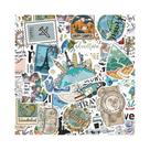 Adesivos De Viagem À Prova d'Água Fofos 50 Peças Para Férias DIY Scrapbooking Decoração De Telefone,