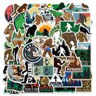 Adesivos de vinil impermeável Bigfoot, 50 unidades para uso externo, 5-10 cm
