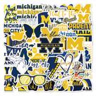 Adesivos de vinil impermeável da Universidade de Michigan (50 unidades)