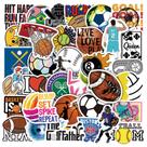 Adesivos de vinil impermeável de 50 unidades/lote para laptop, skate, etc.