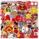 Adesivos de vinil impermeável Fire Fighting Hero 50 unidades/lote