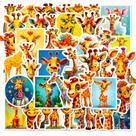 Adesivos de vinil impermeável Giraffe, decalques de grafite, 50 unidades