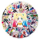Adesivos de vinil impermeável Harleys Quinns Anime 52 unidades/pacote