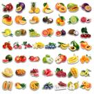 Adesivos de vinil impermeável para frutas, decalques de grafite, 50 unidades/lote