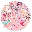Adesivos de vinil impermeável Pigs, anime, 50 unidades/lote para laptop Adesivos de vinil impermeável Pigs, anime, 50 unidades/lote para laptop