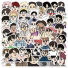 Adesivos de vinil impermeável Seventeens, anime, 50 unidades/lote