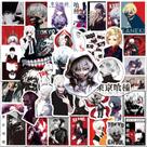 Adesivos de vinil impermeável Tokyo Ghouls, anime, 50 unidades