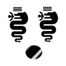 Adesivos De Vinil Para Carro Alfa Romeo, 2 Peças, Giulietta Mito Stelvio Giulia 159 147 156,