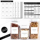 Adesivos de vinil Savvy & Sorted Minimalist Pantry 180 unidades
