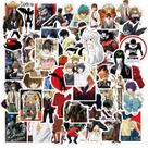 Adesivos Death Note, vinil impermeável, anime, 50 unidades