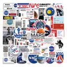 Adesivos: decalque de vinil de exploração espacial para astronautas da NASA x50
